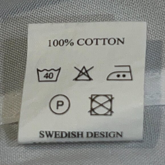 HUSQVARNA Men's Embroidered Spellout Long Sleeve Button Down White Dress Shirt L - Picture 12 of 13